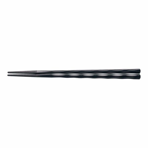 SPS　手彫り風箸　100膳入　黒　M11-178　22.5cm　RHS-V5