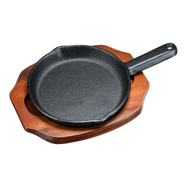 S　ステーキ皿　手付丸型　B　15cm　PSV-19