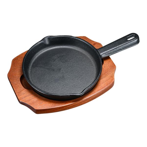 S　ステーキ皿　手付丸型　B　17cm　PSV-19