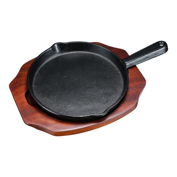 S　ステーキ皿　手付丸型　B　21cm　PSV-19