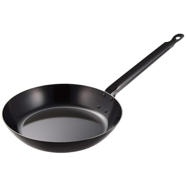 鉄黒皮　厚板フライパン　IH　28cm　AHL-20