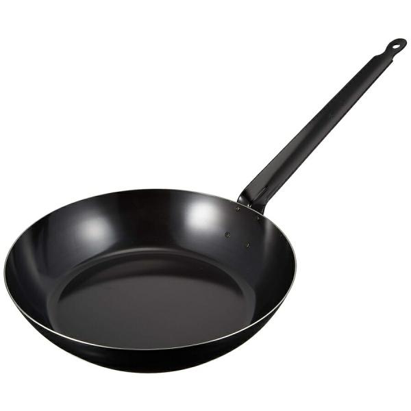鉄黒皮　厚板フライパン　IH　45cm　AHL-20