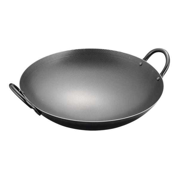 中華鍋　スーパーエンボス加工　超鉄鍋　30cm　ATY-76