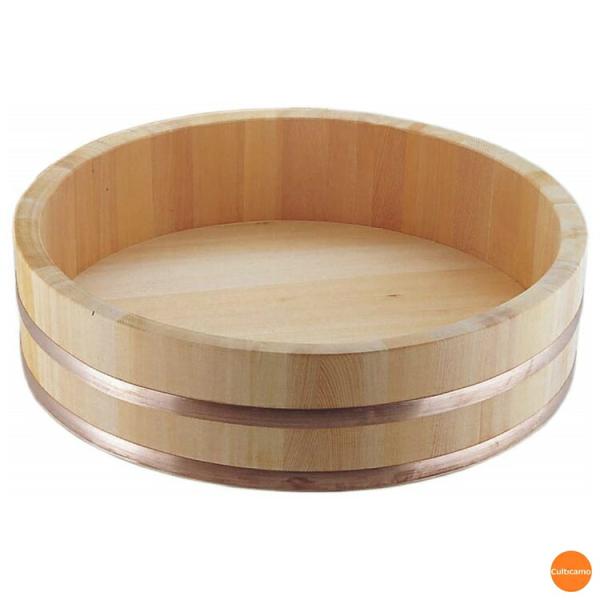 木製銅箍　飯台　サワラ材　24cm　2合用　BHV-01