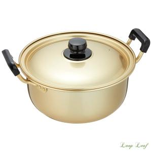 アカオアルミ しゅう酸 実用鍋 45cm 日本製 アカオ アルミ 両手鍋