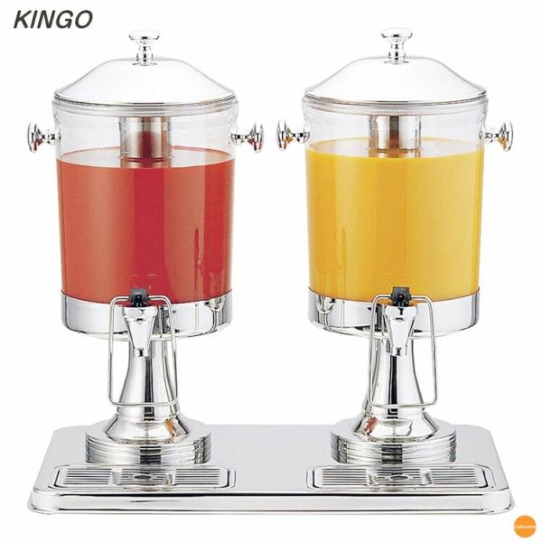 KINGO　ジュースディスペンサー　10402-2　6L　2連タイプ　FZY-44