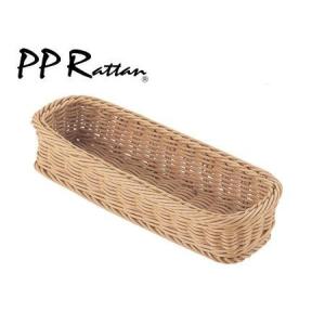 PP　Rattan　カトラリーバスケット　アイボリー 小　2人用　CB-001-IV　WBS-44｜loopleaf