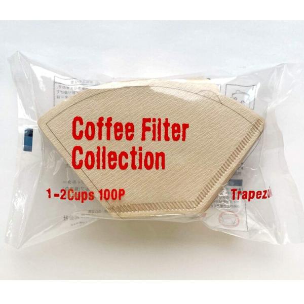 コーヒーフィルター　無漂白　100枚入　1〜2人用　FKC-L7