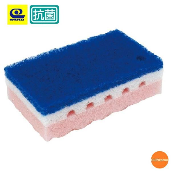 ワコー　ストロング　スポンジたわし　ハード　ピンク　JSP-32