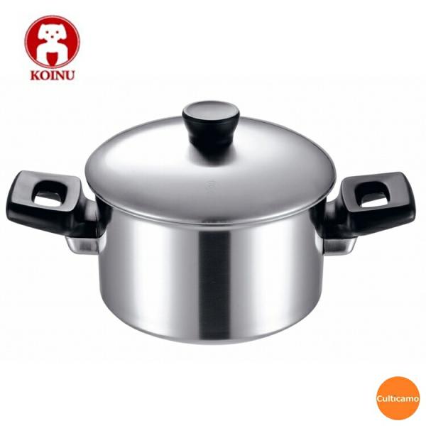 エルム　IH　3層鋼　両手鍋　18cm　AEL-03