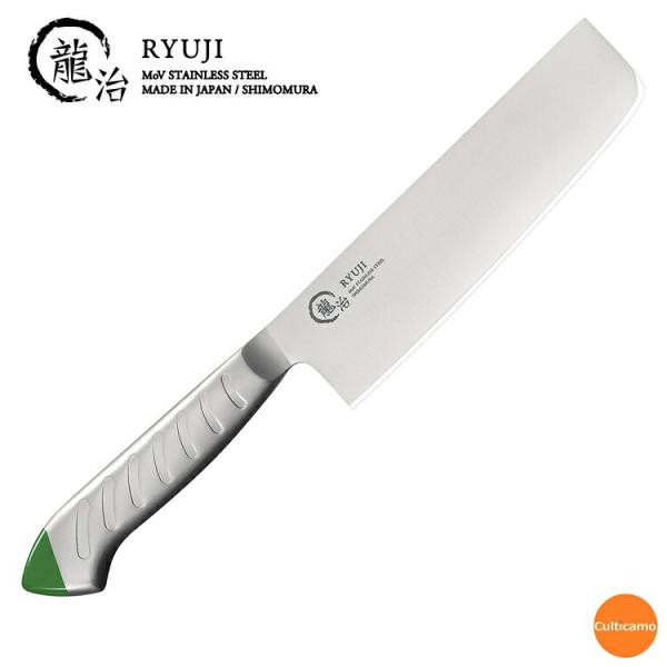 龍治　ステンカラー　菜切　16.5cm　グリーン　ALY-94