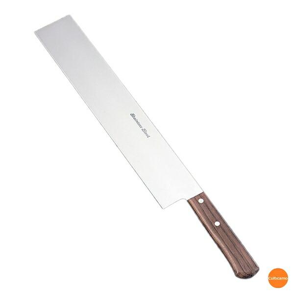赤合板柄　スイカ包丁　ステンレス製　34.8cm　ASIA001