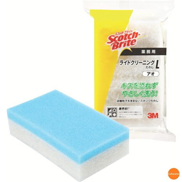 3M　スコッチブライト　ライトクリーニングたわし　L　アオ　JTW-D4