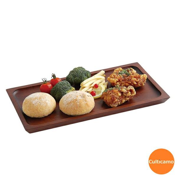 木製カフェトレイ　スリム　33cmｘ18cm　ブラウン　PKH-02
