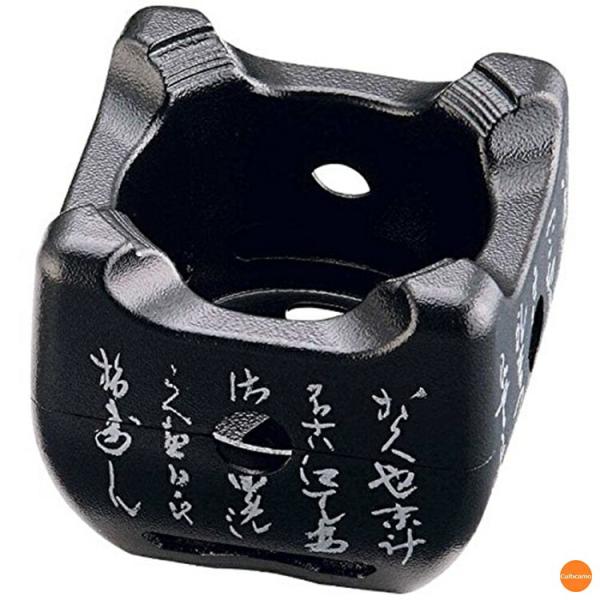 アルミ　いろはこんろ　小　M10-804　黒　12cm　QKV-44