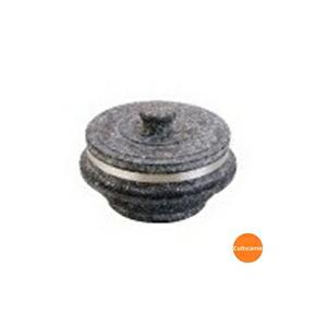 長水　石焼釜　補強付　フタ付き　15cm　YS-0215A　QKM-58