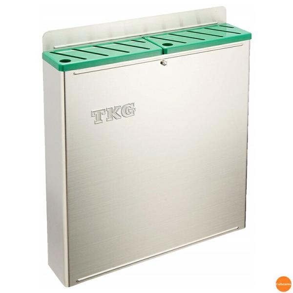 TKG　18-8　プラ板付　カラーナイフラック　大　Aタイプ　緑　AHU-69