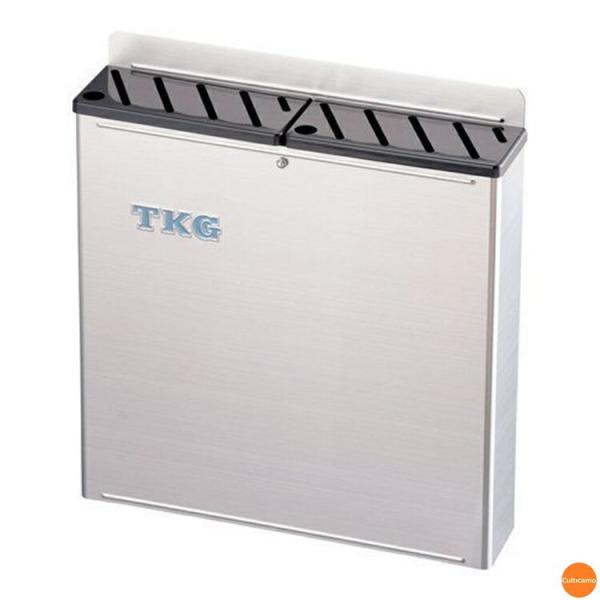 TKG　18-8　プラ板付　カラーナイフラック　大　Aタイプ　黒　AHU-69