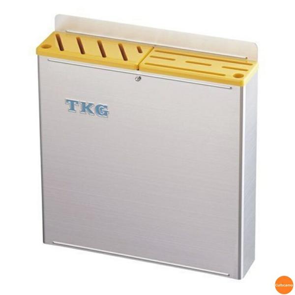 TKG　18-8　プラ板付　カラーナイフラック　大　ABタイプ　黄　AHU-67