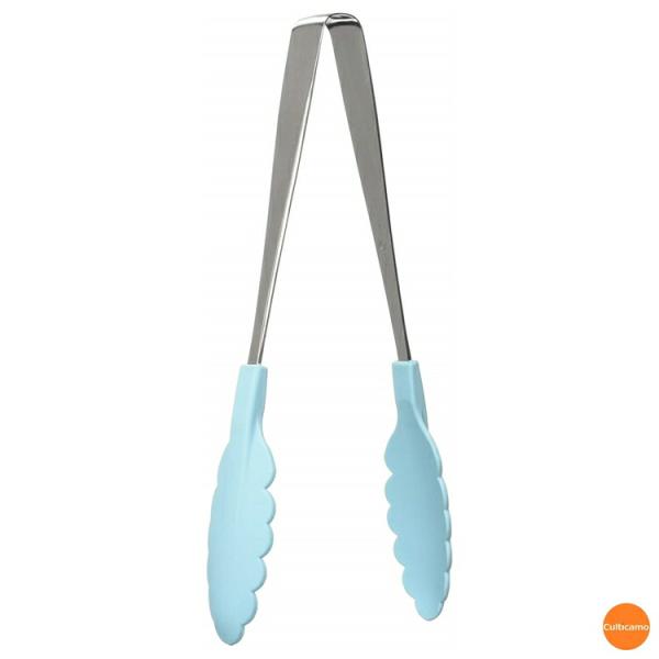 抗菌　耐熱カラフルトング　25cm　アイスブルー　BTV-76