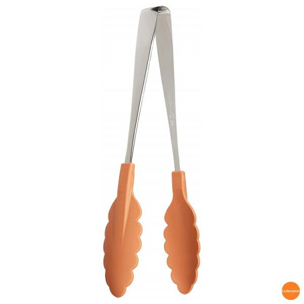 抗菌　耐熱カラフルトング　25cm　ブラウン　BTV-76