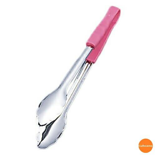 18-8　PPハンドル　カラー万能トング　大　30.5cm　ピンク　BTV-36