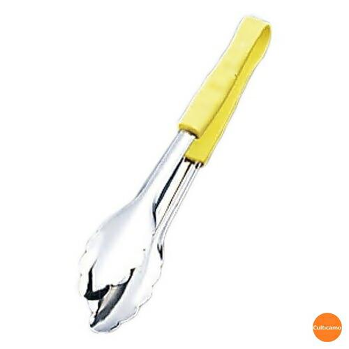 18-8　PPハンドル　カラー万能トング　大　30.5cm　イエロー　BTV-36