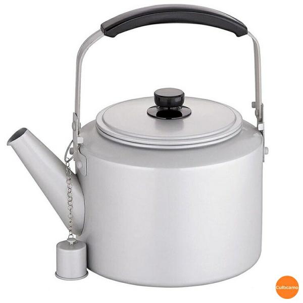 アルマイト　シルバーハイケットル　大型　キャップ付き　10L　EKT-69