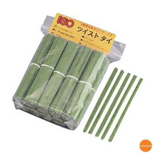 紙タイ　和紙調　カット品　1,000本入　4mmｘ10cm　抹茶　XTI-37