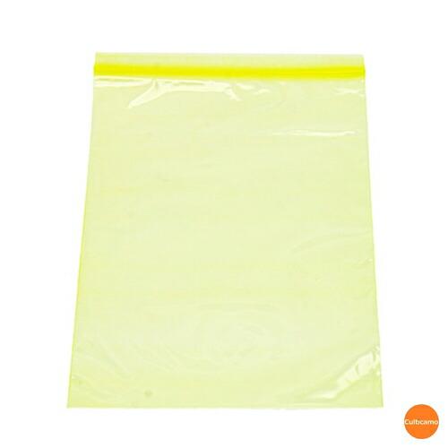 ユニパック　カラー半透明　チャック付ポリ袋　D-4　黄　8.5cmｘ12cm　200枚入　AYN-0...