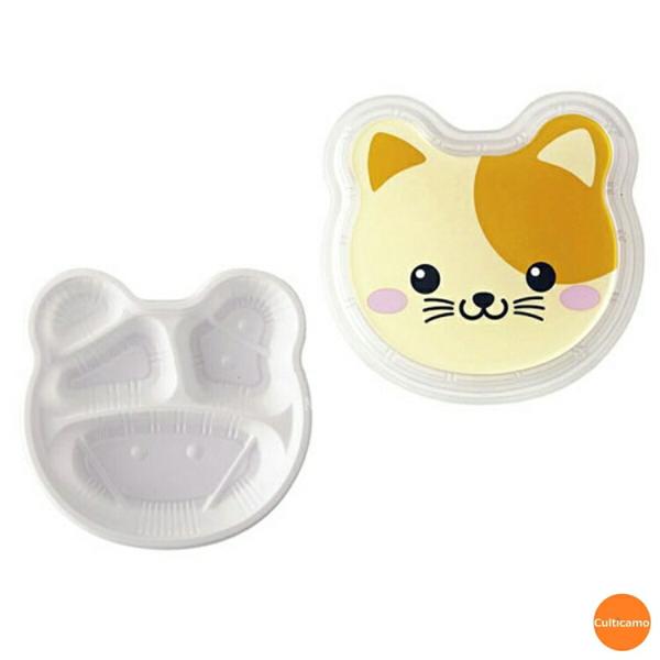 弁当容器　アニマル幼稚園　TY-1　白/ネコ　50セット　RTK-C5