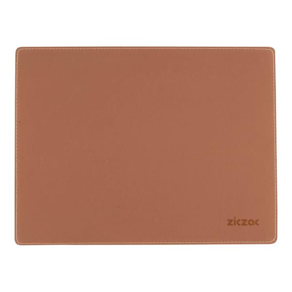 ジックザック　プレースマット　ユニ　レクタンギュラー　ブラウン　42cmｘ32cm　PZI-04