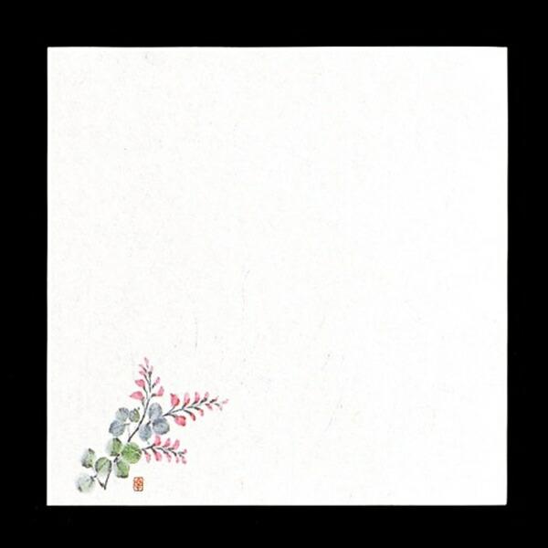 遊膳　遠赤抗菌和紙　花ごよみ懐敷　200枚入　萩　5寸　W5-11　15cm　QSK-A4