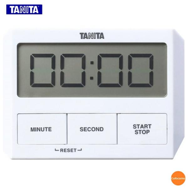 タニタ　ガラスにつくタイマー　TD-409　99分59秒計　ホワイト　BTI-C8