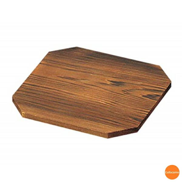 焼杉　八角敷板　18cm　QSK-55