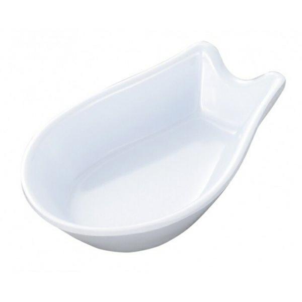 メラミン　レンゲ受皿　小　C-80　白　RLV-20