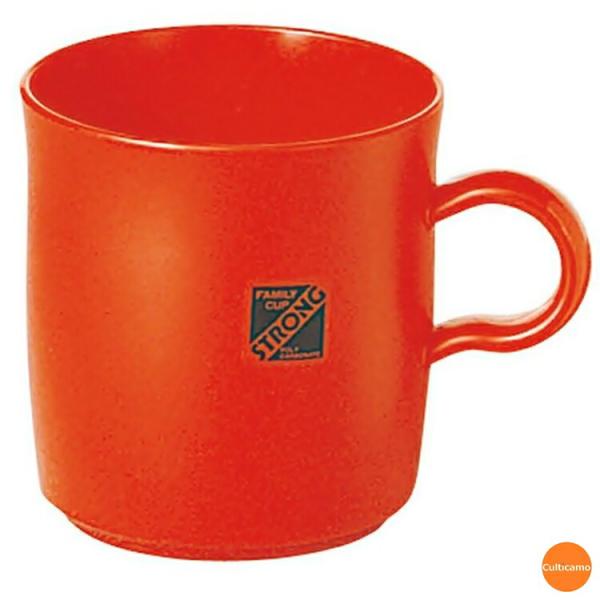 エンテック　手付コップ　ストロング　ポリカーボネイト樹脂　大　300cc　S-2R　赤　RKT-89