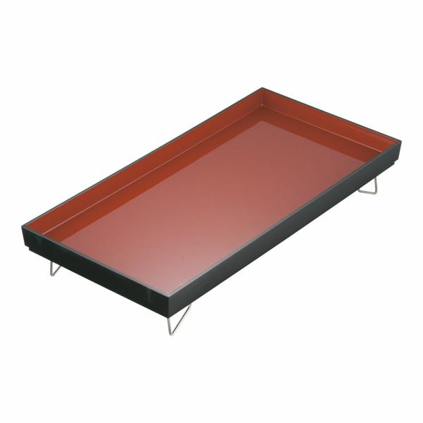 スクエアトレー　P630　黒内朱　59.5cmｘ29.5cm　ATL-46