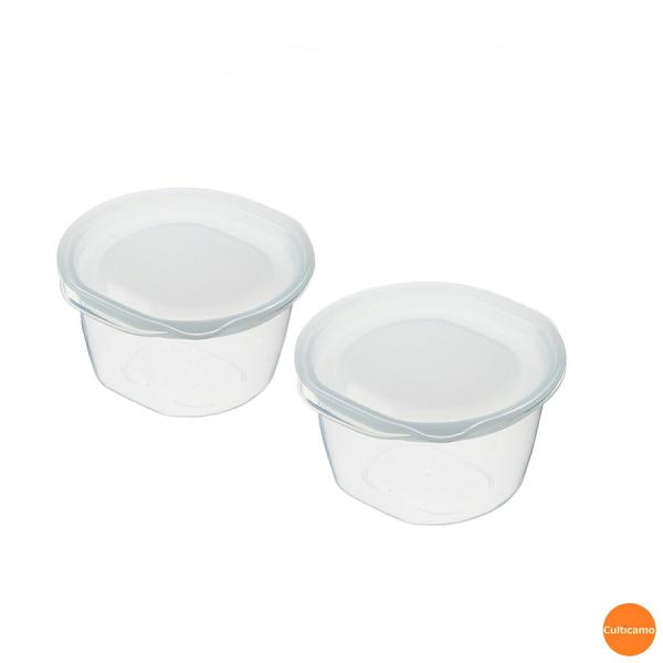 楽ちんパック　ごはん一膳用　2個入　クリアホワイト　270ml　ARK-04