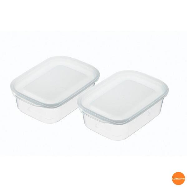 楽ちんパック　角型　2個入　クリアホワイト　400ml　ARK-02