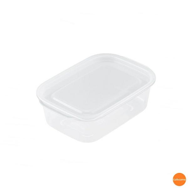 楽ちんパック　角型　1個入　クリアホワイト　600ml　ARK-02