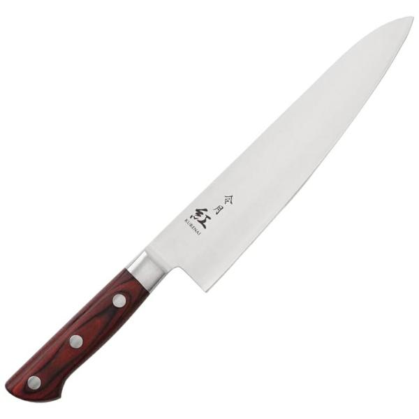 令月　紅　牛刀　両刃　CR-007　21cm　ALI-64