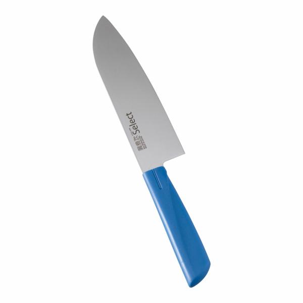 関兼次　カラーセレクト　三徳庖丁　両刃　16.5cm　3013-BL　ブルー　AKL-29