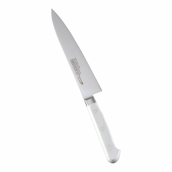 堺實光　スタンダード　抗菌　プラ柄　ツバ付　ペティナイフ　両刃　15cm　白　56163　AZT-6...