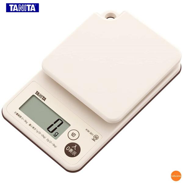 タニタ　デジタル　クッキングスケール　KW-301　3kg　アイボリー　BKK-23
