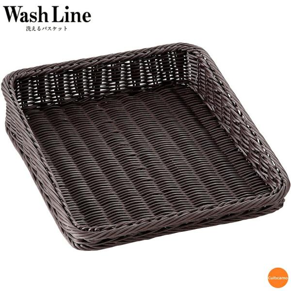 樹脂製ディスプレイバスケット　傾斜型　ダークブラウン　30型　45号　WBS-B0