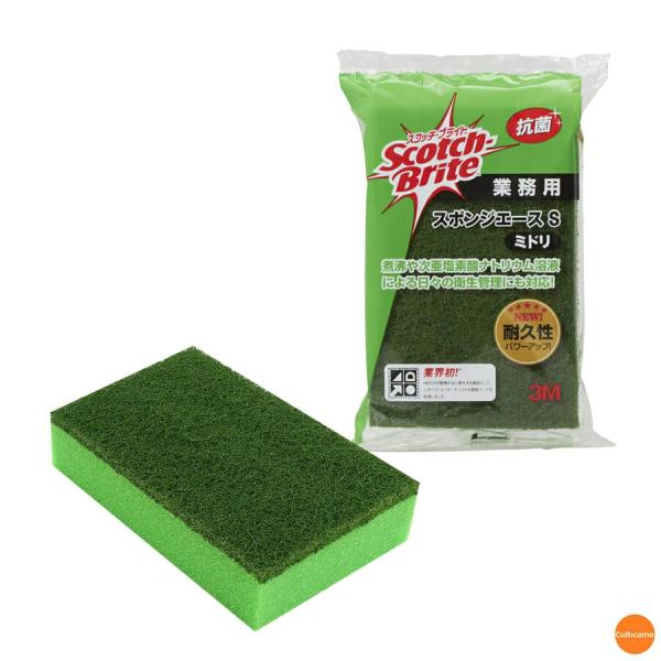 3M　スコッチブライト　スポンジエース　S　ミドリ　JSP-01