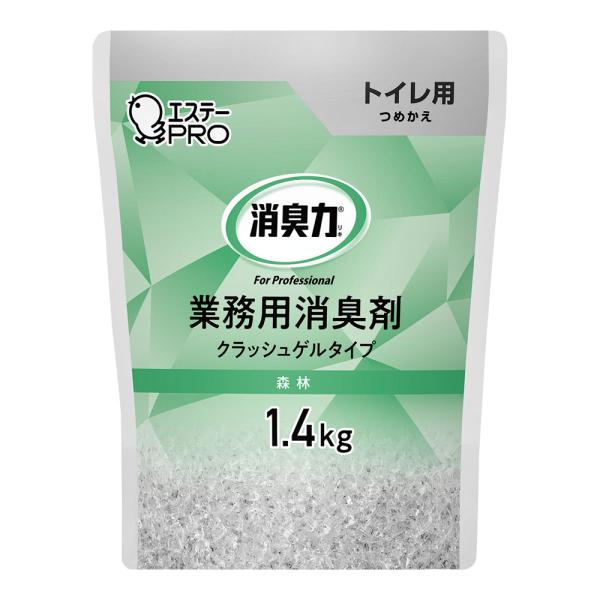 エステー　消臭力　業務用　クラッシュゲルタイプ　詰替用　1.4kg　森林の香り　トイレ用　XSY-C...