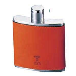 テスカ　スキットル　レザリー　ダブルキャップ　T-201　6オンスL　170ml　ライトブラウン　G...