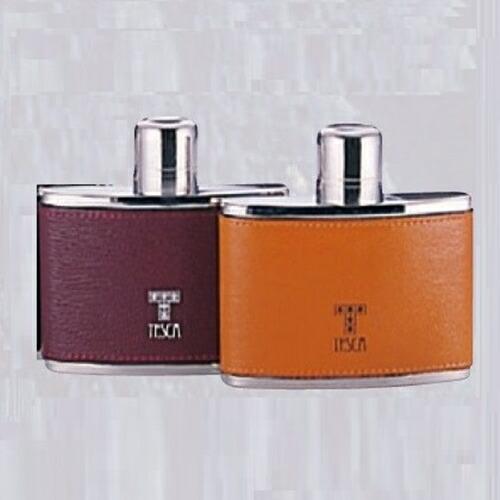 テスカ　スキットル　レザリー　ダブルキャップ　T-202　4オンス　110ml　GTS-08